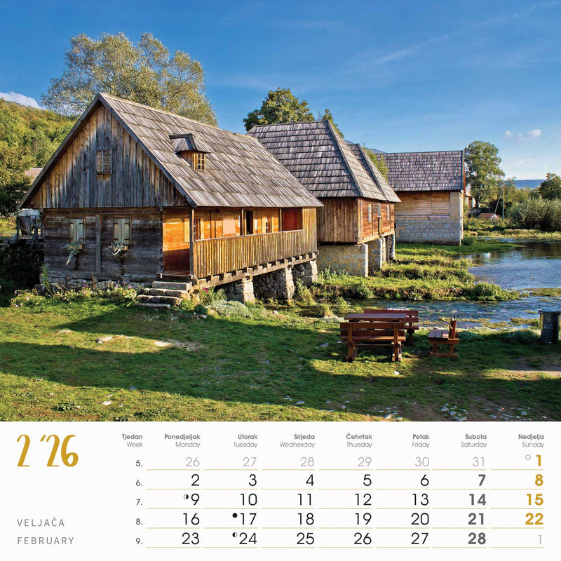 Promotivni zidni kalendar Seoska idila