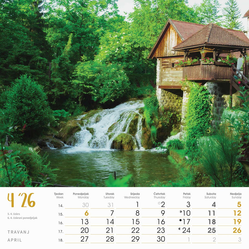 Promotivni zidni kalendar Seoska idila