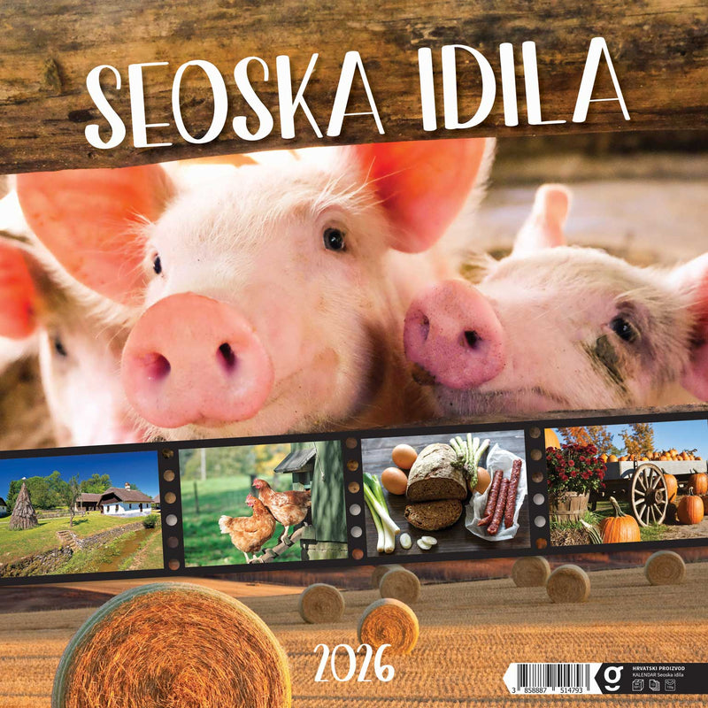 Promotivni zidni kalendar Seoska idila