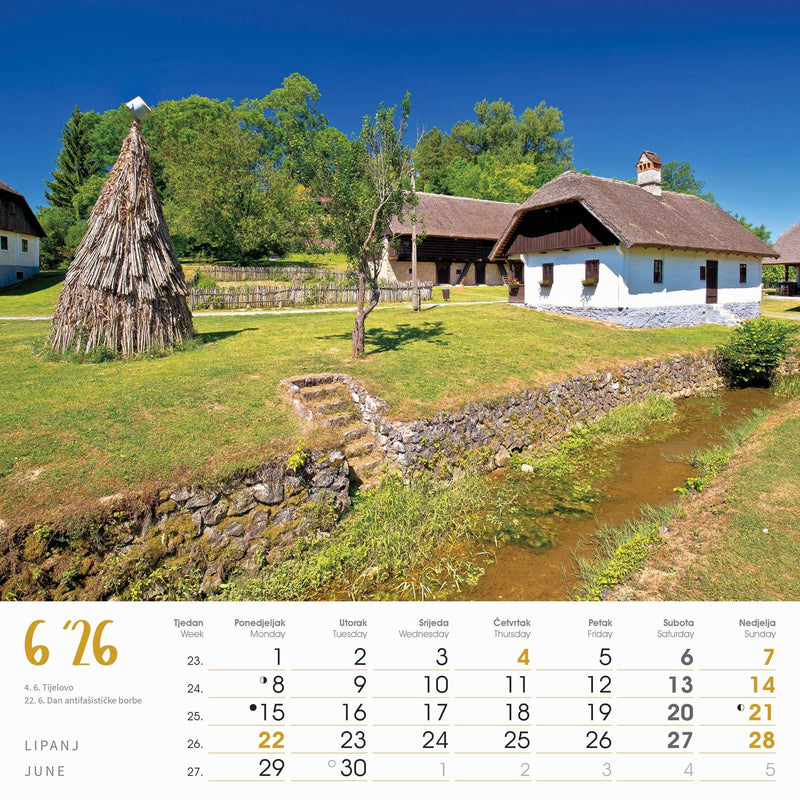 Promotivni zidni kalendar Seoska idila