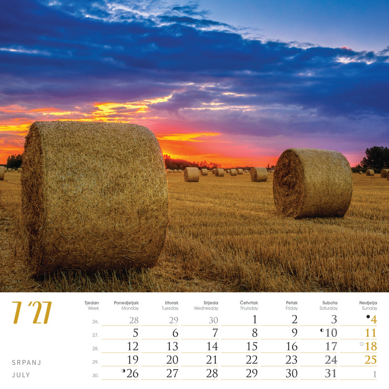 Promotivni zidni kalendar Seoska idila