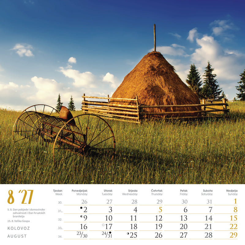 Promotivni zidni kalendar Seoska idila