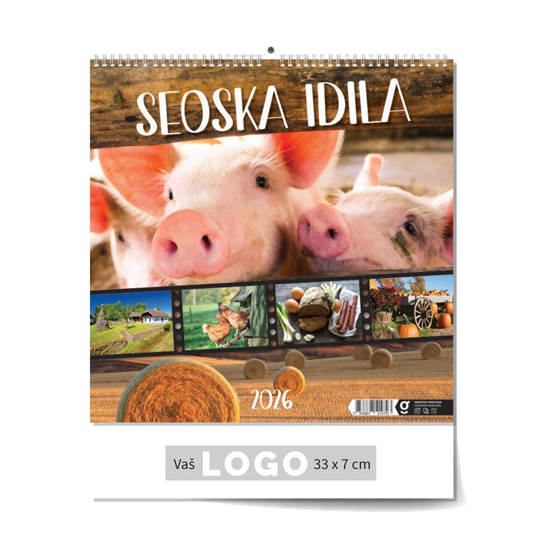 Promotivni zidni kalendar Seoska idila