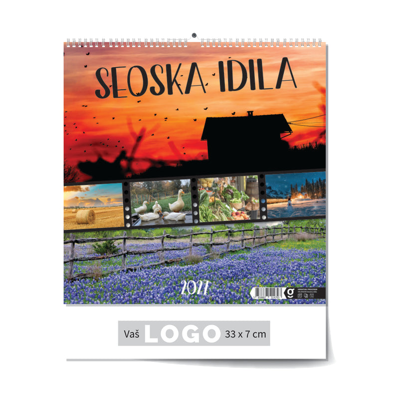 Promotivni zidni kalendar Seoska idila