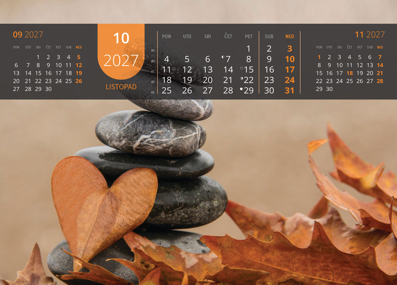 Promotivni zidni kalendar Just relax