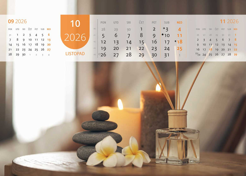 Promotivni zidni kalendar Just relax