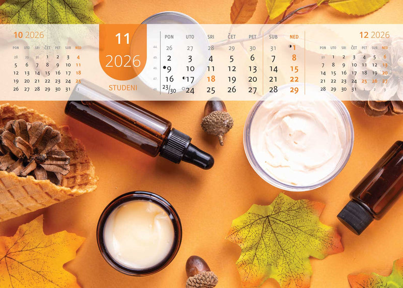 Promotivni zidni kalendar Just relax