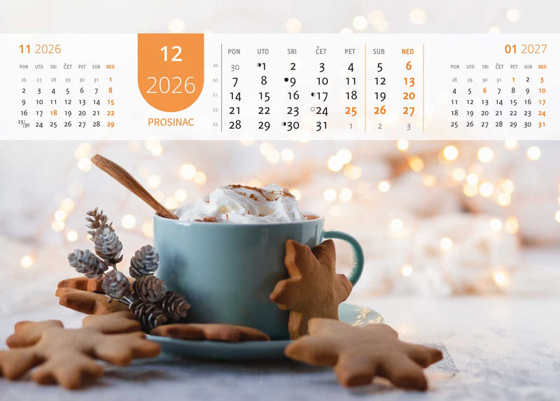 Promotivni zidni kalendar Just relax