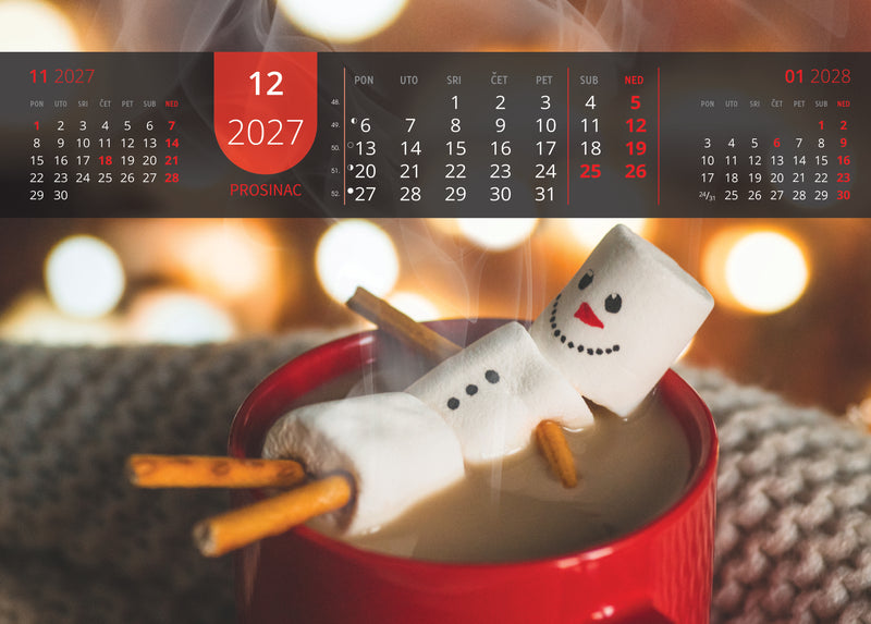 Promotivni zidni kalendar Just relax