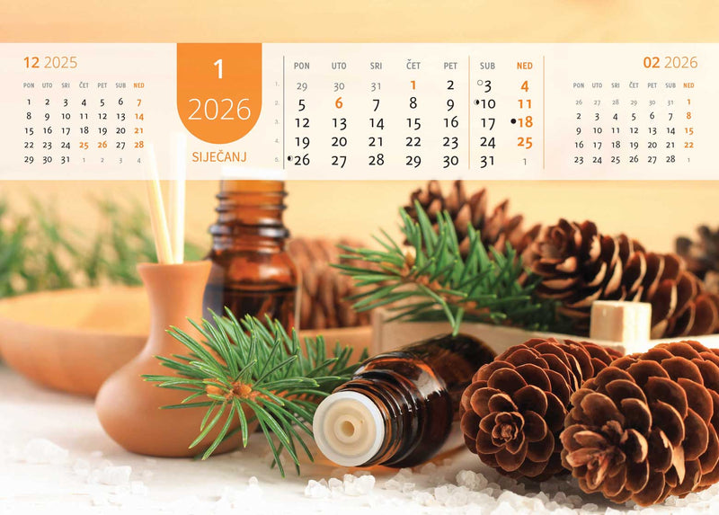 Promotivni zidni kalendar Just relax