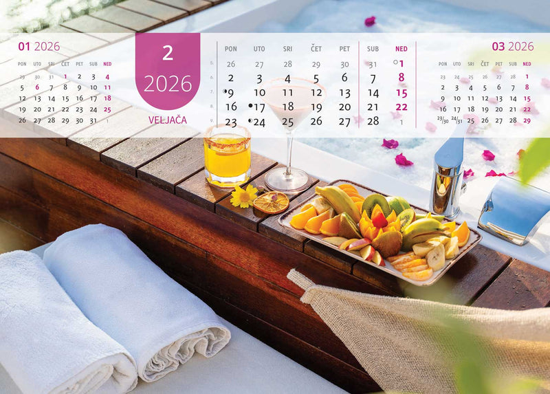 Promotivni zidni kalendar Just relax