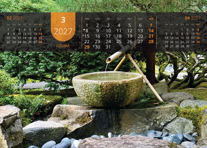Promotivni zidni kalendar Just relax