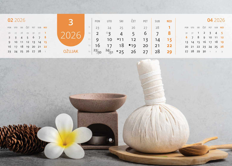 Promotivni zidni kalendar Just relax