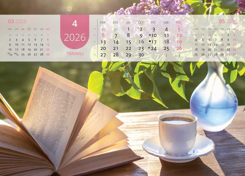 Promotivni zidni kalendar Just relax