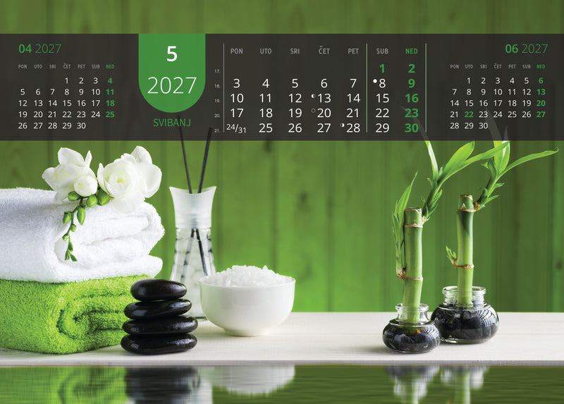 Promotivni zidni kalendar Just relax