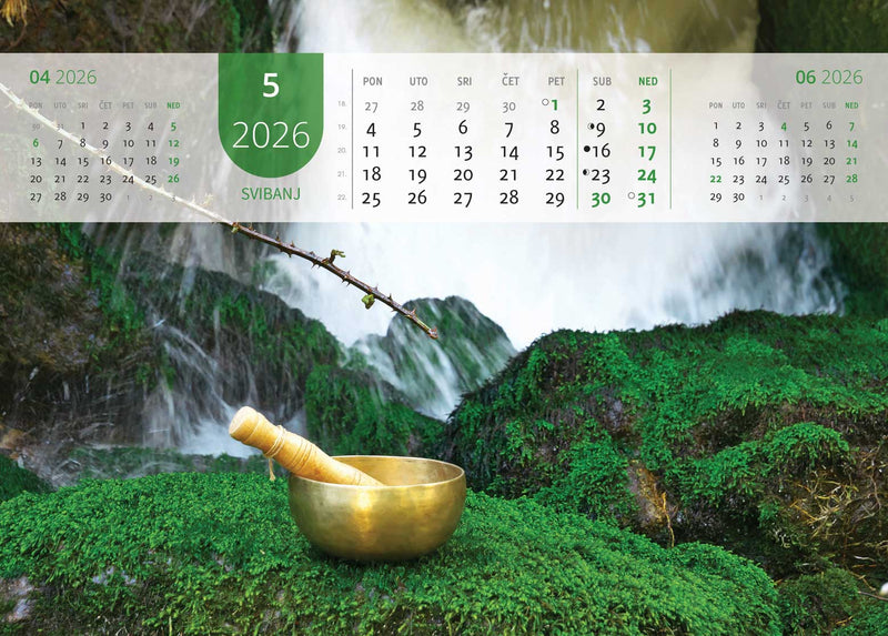 Promotivni zidni kalendar Just relax