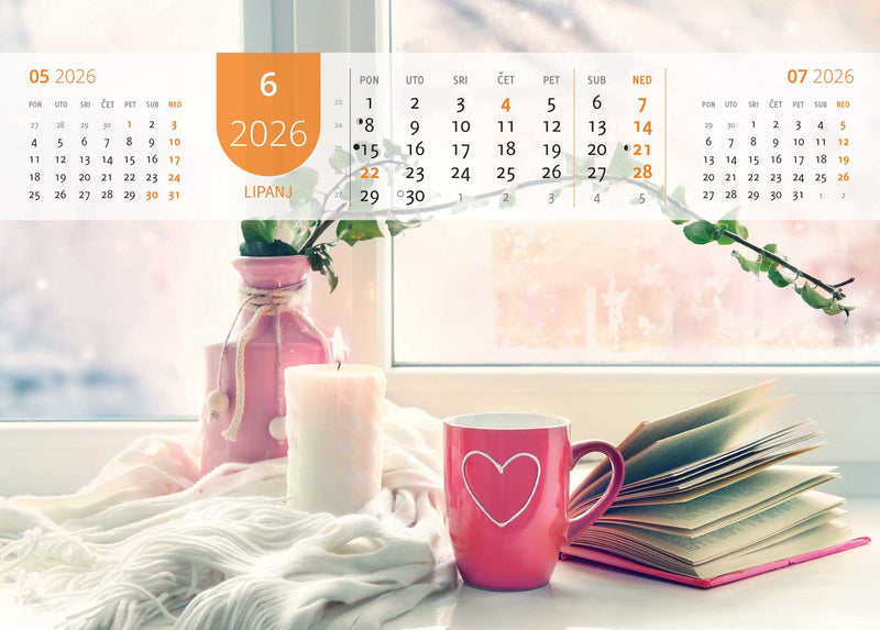 Promotivni zidni kalendar Just relax