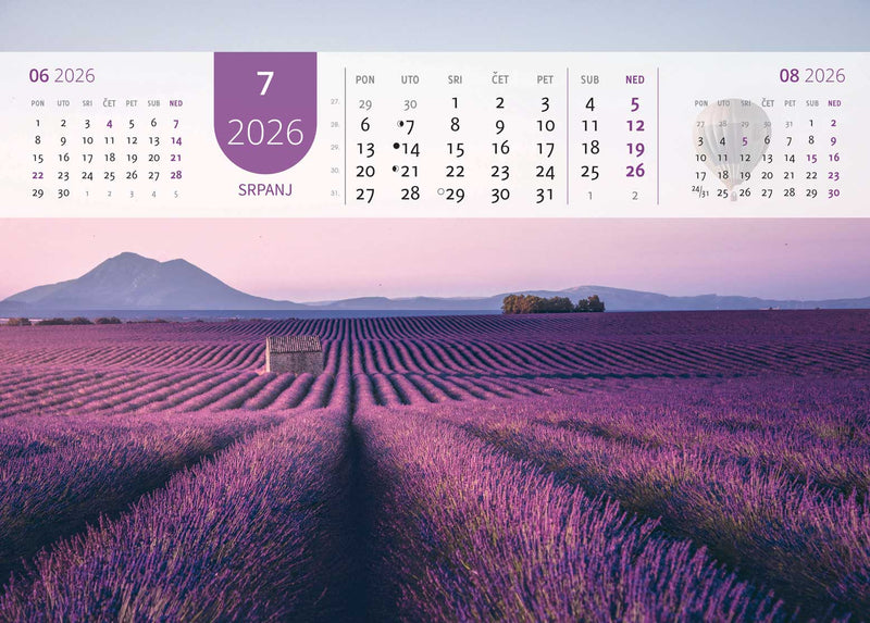 Promotivni zidni kalendar Just relax