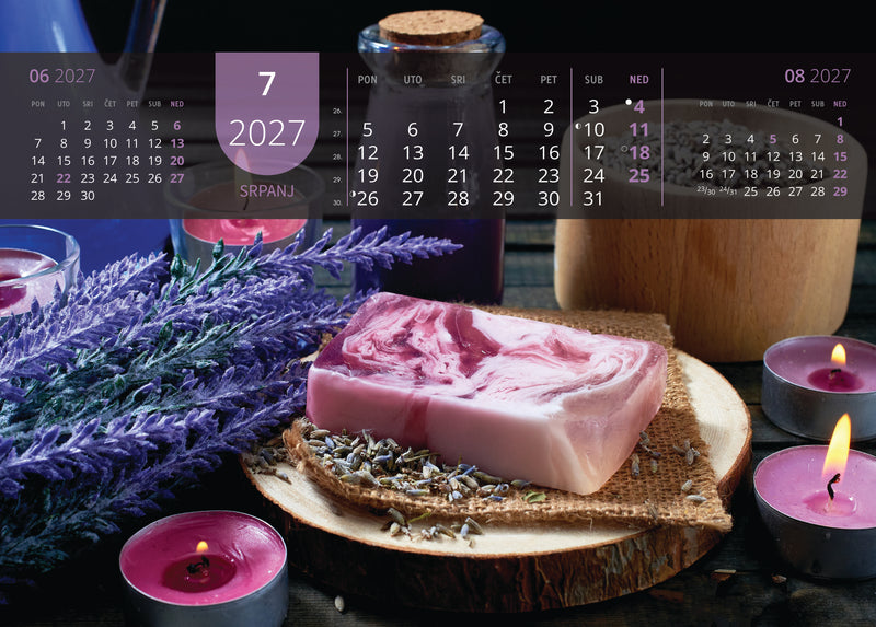 Promotivni zidni kalendar Just relax