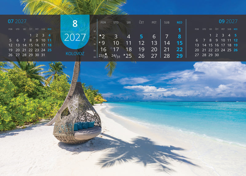 Promotivni zidni kalendar Just relax
