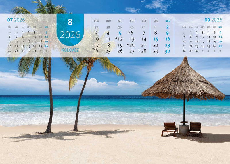 Promotivni zidni kalendar Just relax