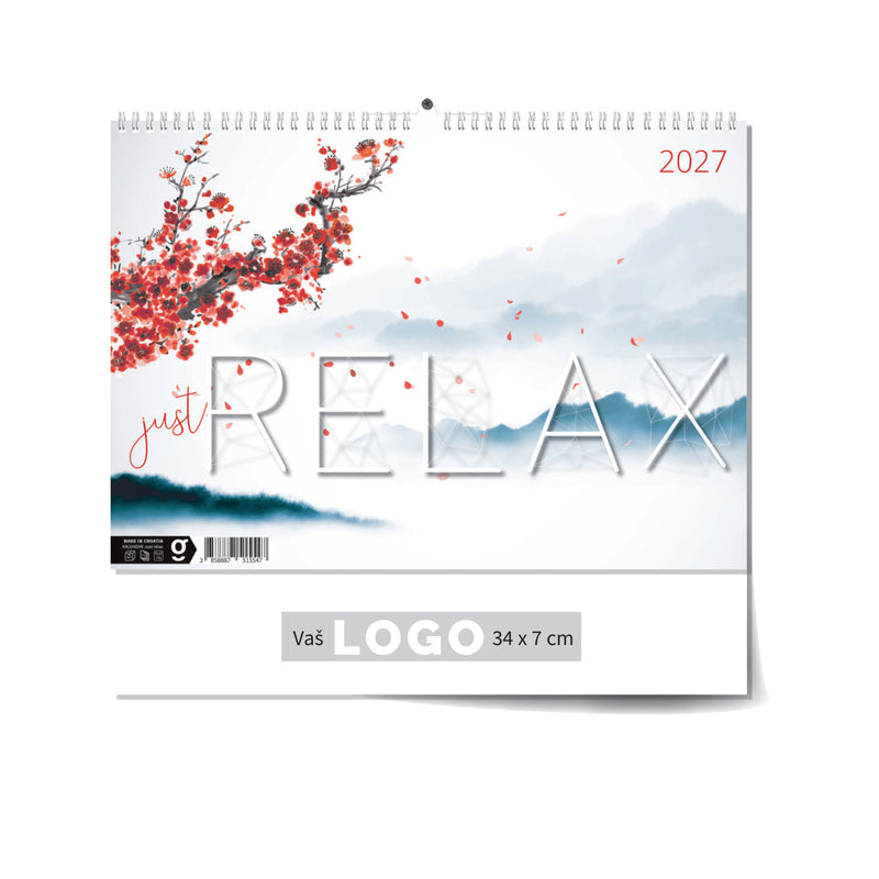 Promotivni zidni kalendar Just relax