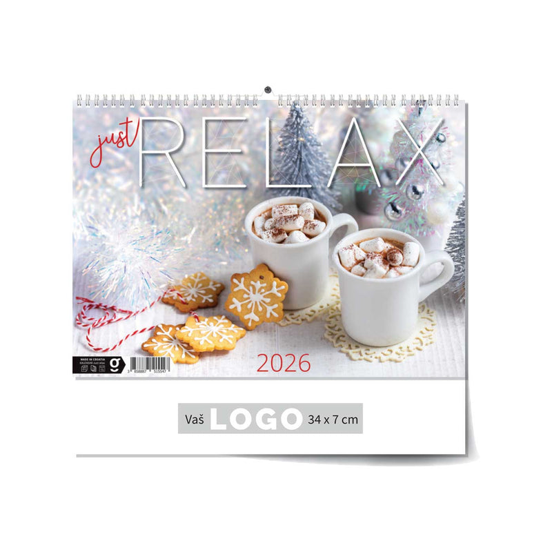 Promotivni zidni kalendar Just relax