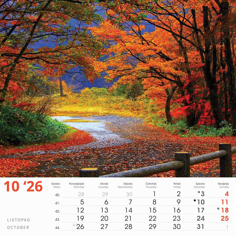 Promotivni zidni kalendar Čari prirode