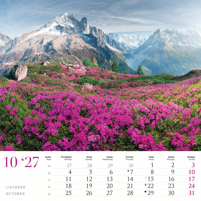 Promotivni zidni kalendar Čari prirode