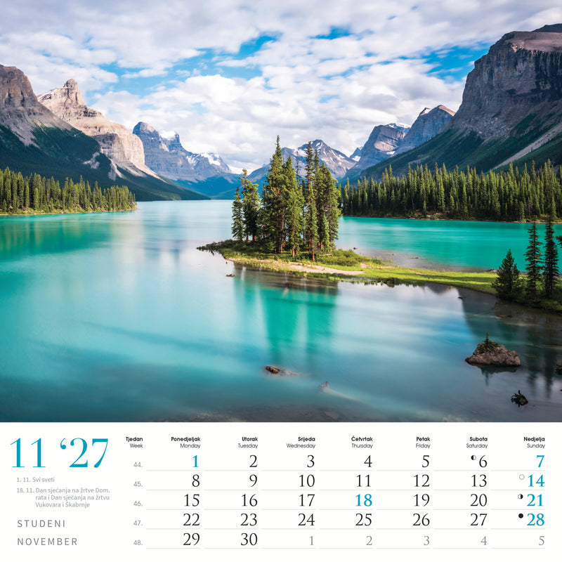 Promotivni zidni kalendar Čari prirode
