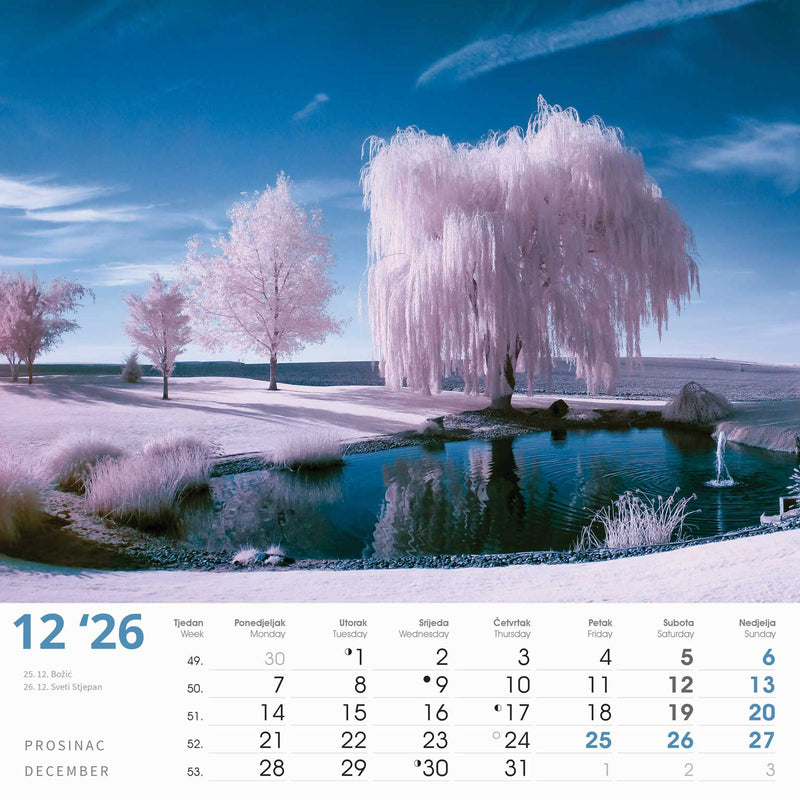 Promotivni zidni kalendar Čari prirode