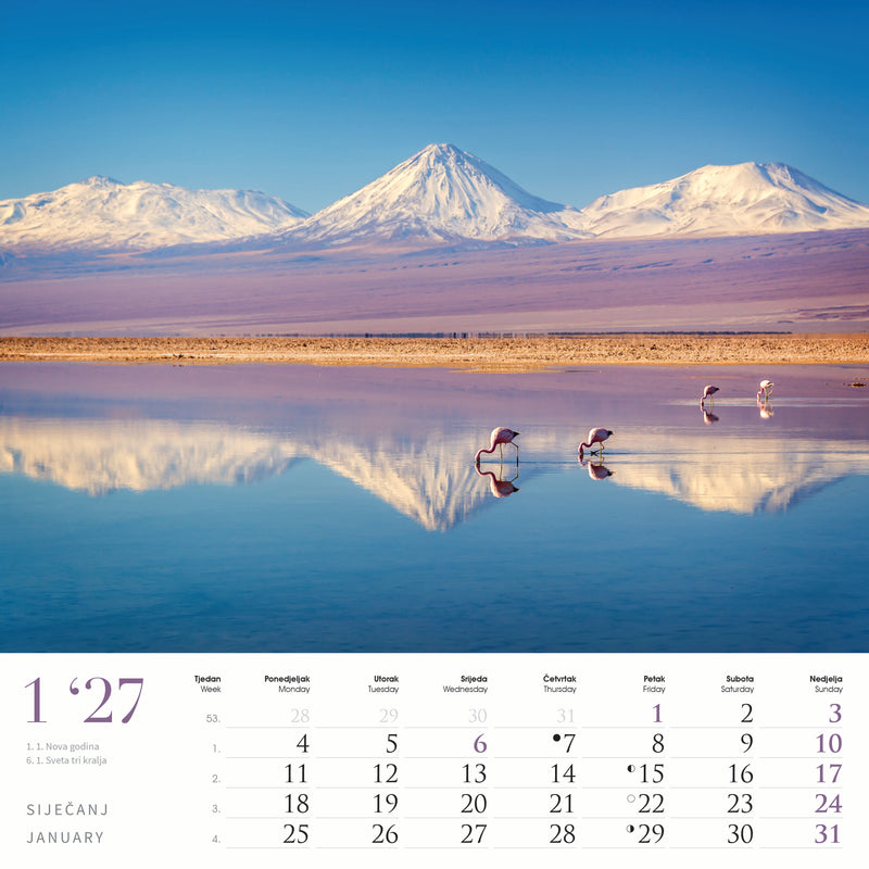 Promotivni zidni kalendar Čari prirode