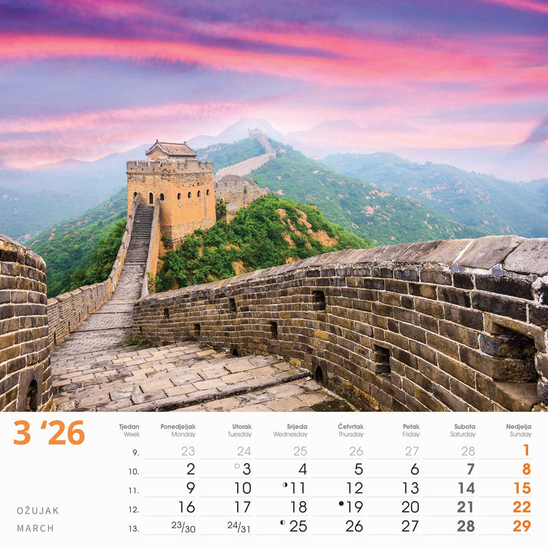 Promotivni zidni kalendar Čari prirode