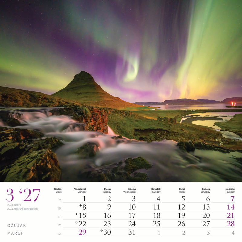 Promotivni zidni kalendar Čari prirode