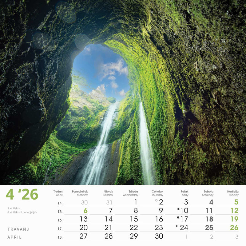 Promotivni zidni kalendar Čari prirode