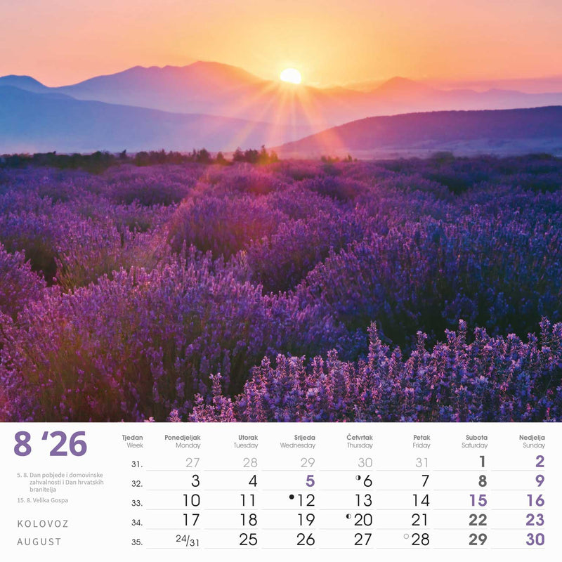 Promotivni zidni kalendar Čari prirode