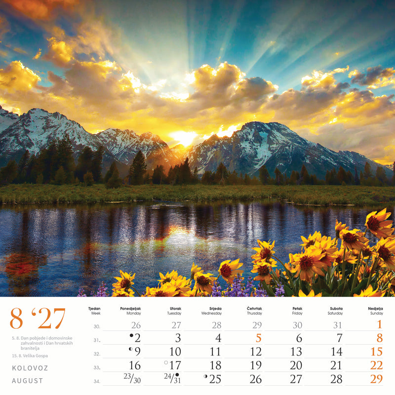 Promotivni zidni kalendar Čari prirode