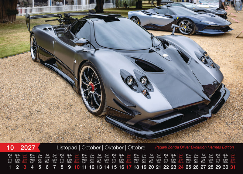 Promotivni zidni kalendar Automobili