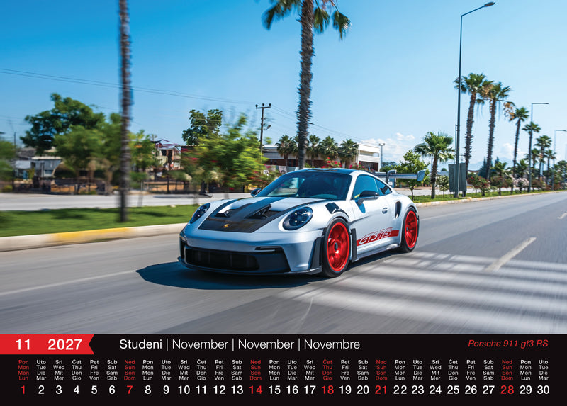 Promotivni zidni kalendar Automobili