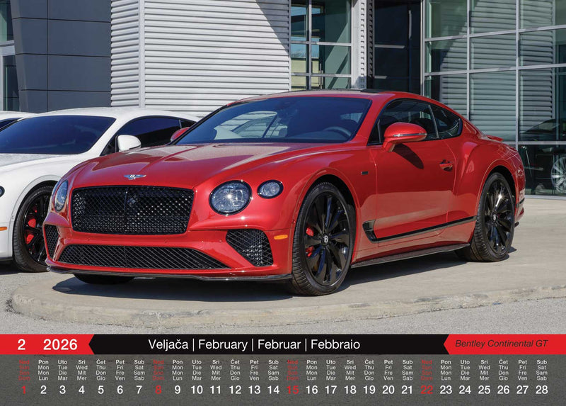 Promotivni zidni kalendar Automobili