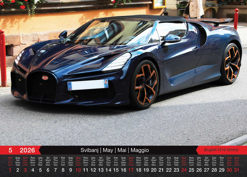 Promotivni zidni kalendar Automobili