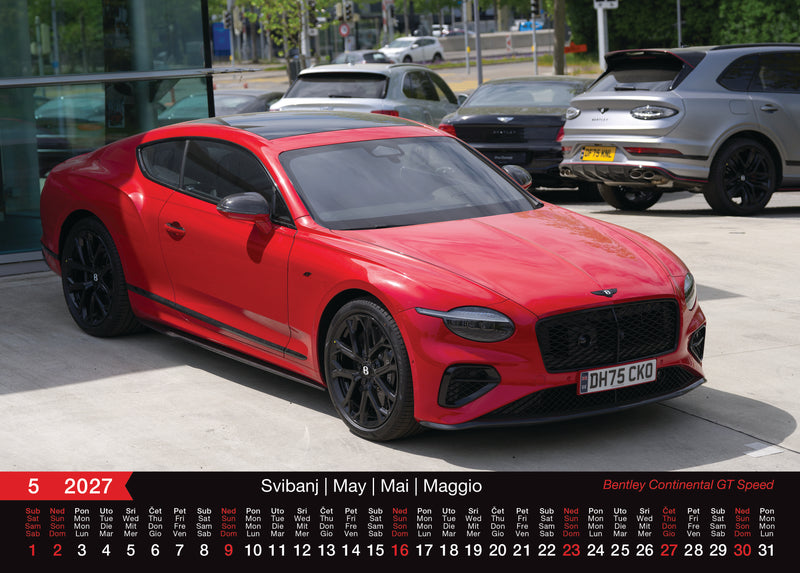 Promotivni zidni kalendar Automobili