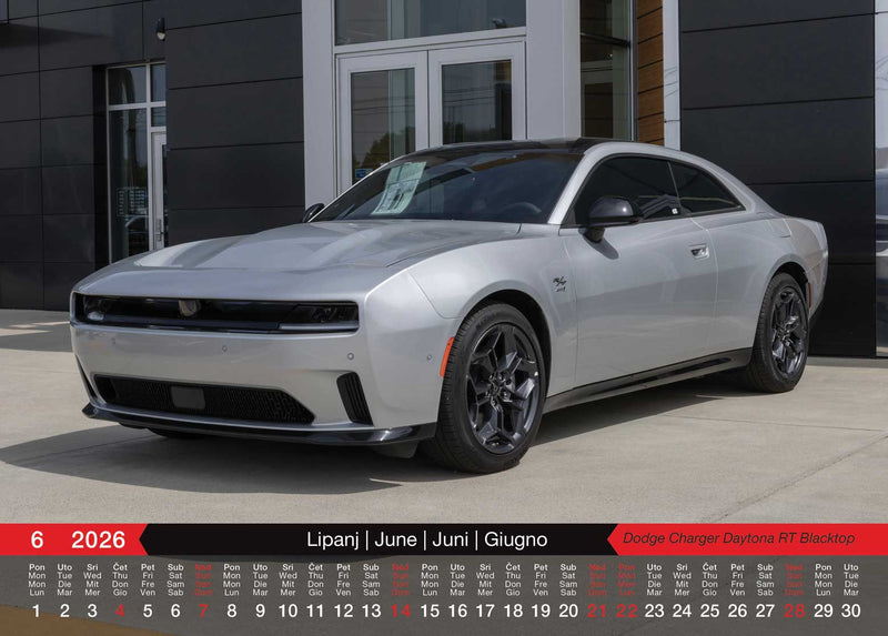 Promotivni zidni kalendar Automobili