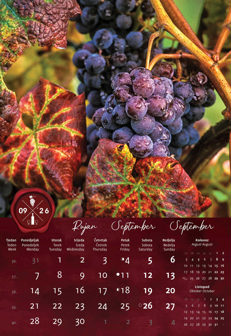 Promotivni zidni kalendar In Vino Veritas