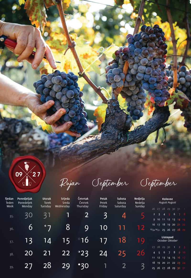 Promotivni zidni kalendar In Vino Veritas