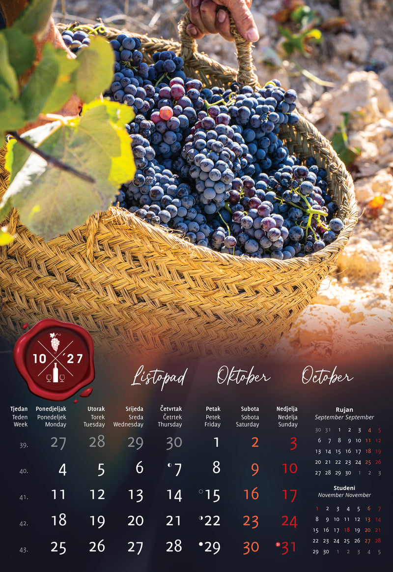 Promotivni zidni kalendar In Vino Veritas