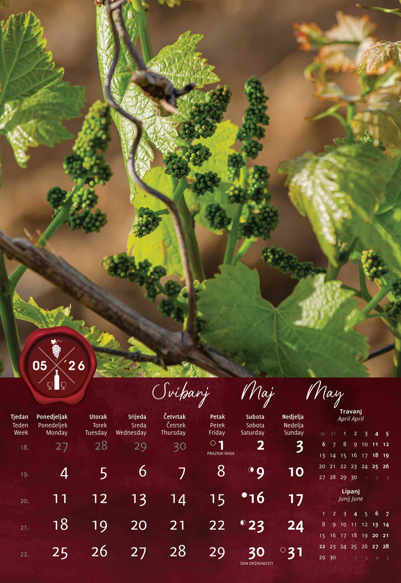 Promotivni zidni kalendar In Vino Veritas