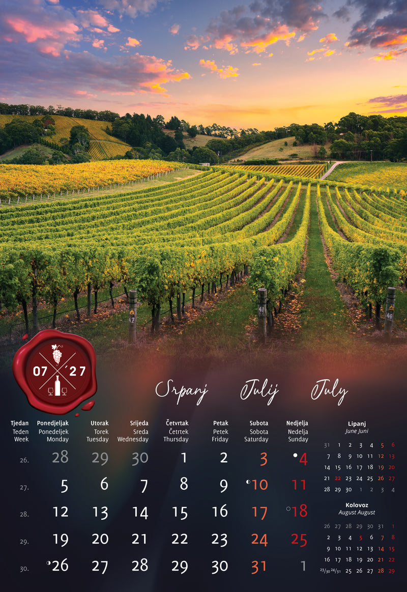 Promotivni zidni kalendar In Vino Veritas