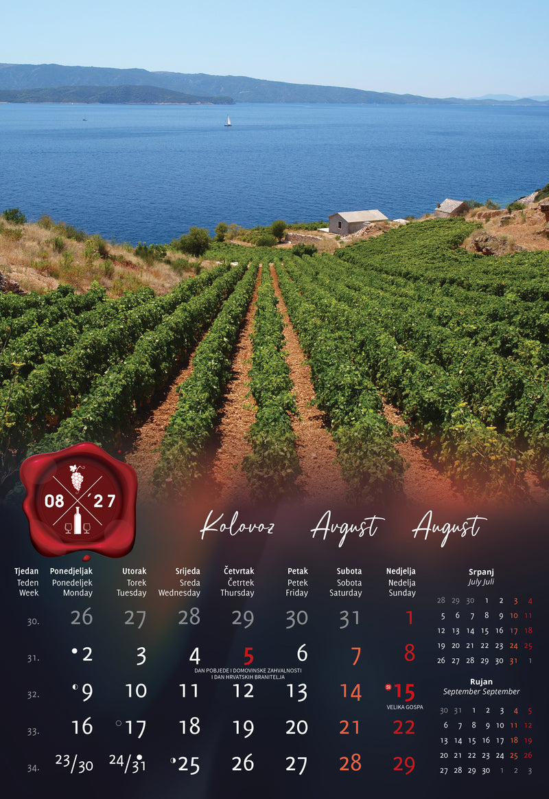 Promotivni zidni kalendar In Vino Veritas