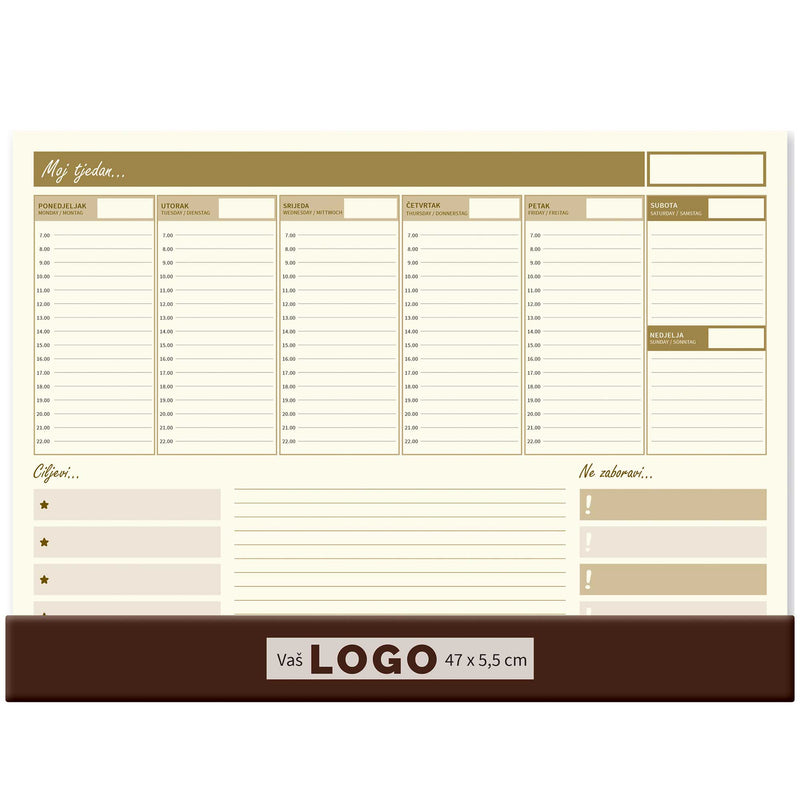 Promotivna stolna mapa velika s klapnom, 47x34 cm